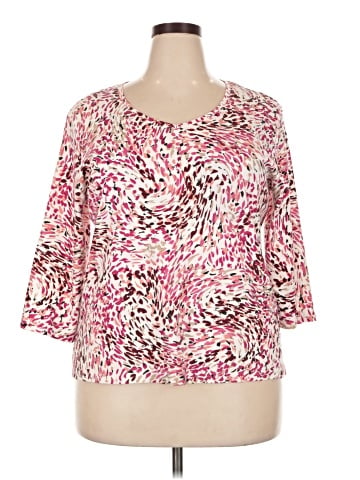 Karen Scott 3/4 Sleeve T-Shirt (view 1)