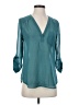 Maurices 100% Polyester Teal 3/4 Sleeve Blouse Size S - photo 1