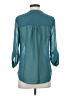Maurices 100% Polyester Teal 3/4 Sleeve Blouse Size S - photo 2