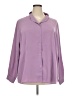 Pendleton 100% Polyester Purple Long Sleeve Blouse Size 24w - photo 1