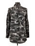 Natural Reflections 100% Rayon Camo Gray Long Sleeve Blouse Size M - photo 2