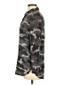 Natural Reflections 100% Rayon Camo Gray Long Sleeve Blouse Size M - photo 5