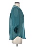 Maurices 100% Polyester Teal 3/4 Sleeve Blouse Size S - photo 4