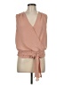 Krisa 100% Polyester Tan Sleeveless Blouse Size M - photo 1
