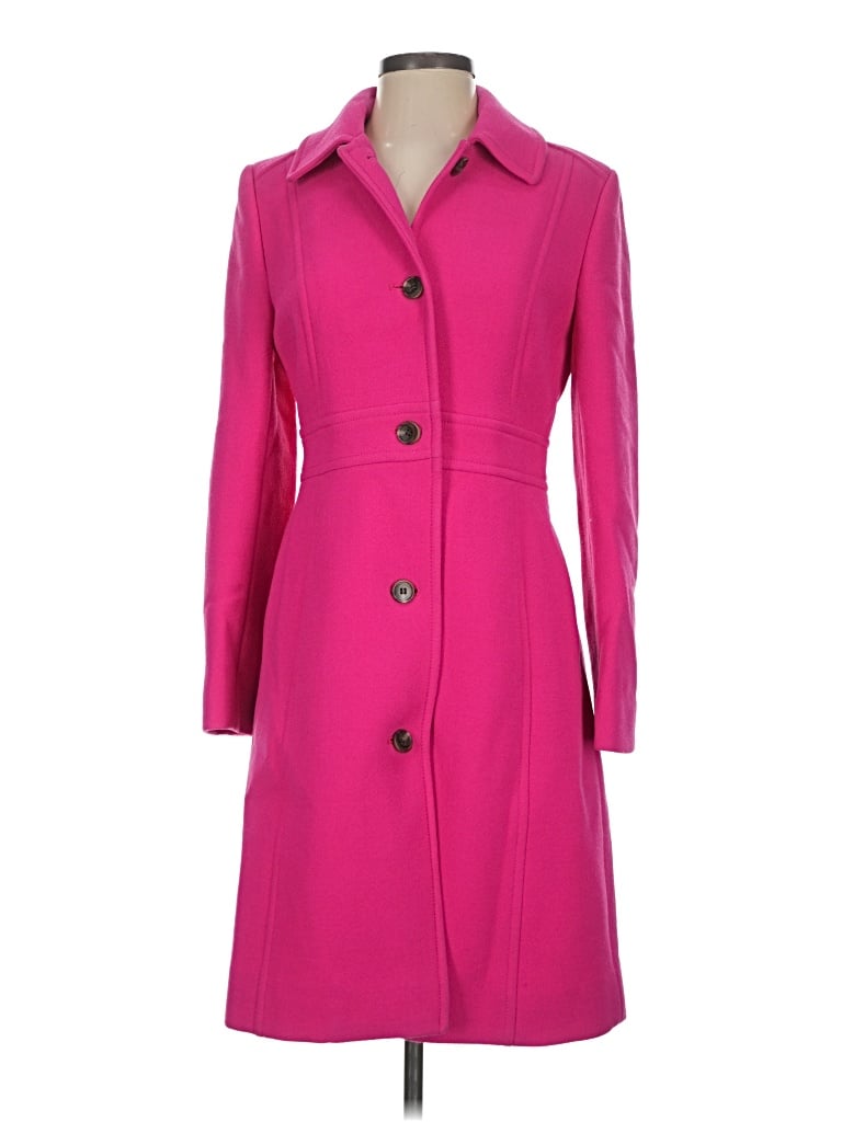 Pre-owned Jcrew Wool Coat In Pink