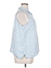 Flax Blue Sleeveless Button-Down Shirt Size 14 (L) - photo 4