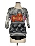 Alberto Makali 100% Polyester Black 3/4 Sleeve Top Size XS - photo 1