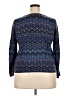 Talbots Chevron-herringbone Blue Pullover Sweater Size 2X Petite - photo 2