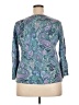 Talbots Paisley Teal Long Sleeve Top Size 2X (estimated, petite) - photo 2