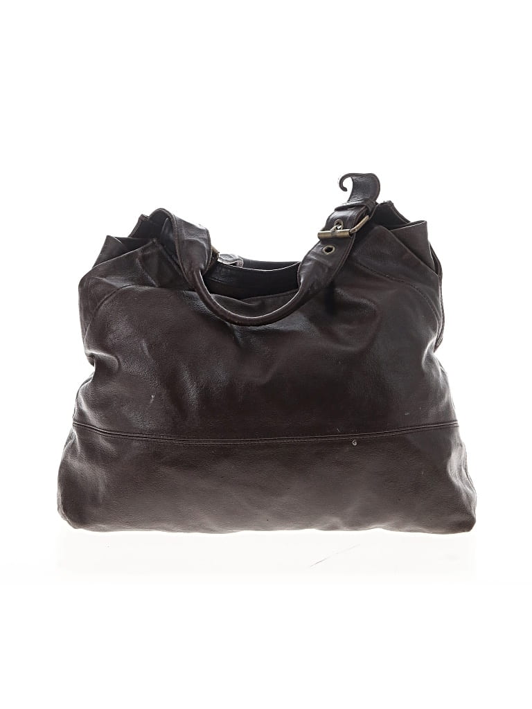 Pre-owned Gap Leather Hobo Bag In Black