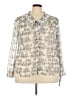 Pendleton 100% Polyester Silver 3/4 Sleeve Blouse Size 18 - photo 1