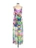 Bebe 100% Polyester Tropical Green Casual Dress Size M - photo 1