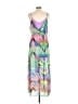 Bebe 100% Polyester Tropical Green Casual Dress Size M - photo 2