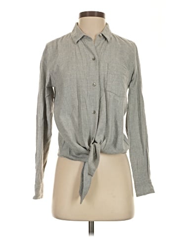 Madewell Flannel Tie-Front Shirt (view 1)
