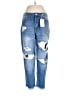 Forever 21 Graphic Blue Jeans Size 30 waist - photo 1