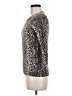 J.Crew Factory Store 100% Cotton Animal Print Brown Pullover Sweater Size M - photo 5