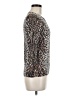 J.Crew Factory Store 100% Cotton Animal Print Brown Pullover Sweater Size M - photo 4