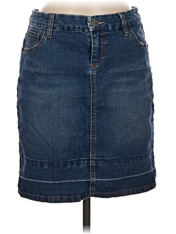 New York & Company Denim Skirt (view 1)