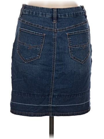 New York & Company Denim Skirt (view 2)