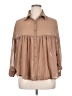 Bar III 100% Polyester Tan Long Sleeve Blouse Size XL - photo 1