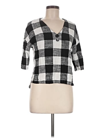 Zara Basic 3/4 Sleeve Blouse (view 1)