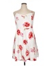 Old Navy 100% Polyester Floral White Casual Dress Size XL - photo 1