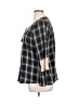 Studio West 100% Cotton Black 3/4 Sleeve Blouse Size XL - photo 5