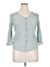 Mine Teal 3/4 Sleeve Blouse Size XL - photo 1