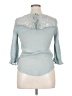 Mine Teal 3/4 Sleeve Blouse Size XL - photo 2