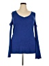 Roz & Ali 100% Acrylic Blue Long Sleeve Top Size 2X - photo 1