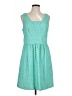 The Limited Hearts Teal Casual Dress Size 10 - photo 1
