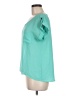 Mine 100% Polyester Teal Short Sleeve Blouse Size M - photo 5