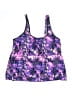 Unbranded Print Purple Swimsuit Top Size 3XL - photo 1