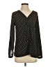 Covington 100% Polyester Polka Dots Black Long Sleeve Blouse Size S - photo 1