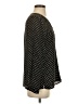 Covington 100% Polyester Polka Dots Black Long Sleeve Blouse Size S - photo 4