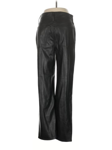 Madewell The Perfect Vintage Straight Jean: Faux Leather Edition (view 2)