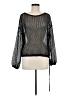 Daytrip 100% Polyester Black Long Sleeve Blouse Size M - photo 1