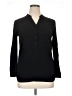 Timing 100% Rayon Black Long Sleeve Blouse Size L - photo 1