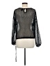 Daytrip 100% Polyester Black Long Sleeve Blouse Size M - photo 2