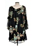 Xhilaration 100% Polyester Black 3/4 Sleeve Blouse Size XL - photo 2