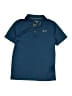 Under Armour 100% Polyester Blue Short Sleeve Polo Size M (youth) - photo 1