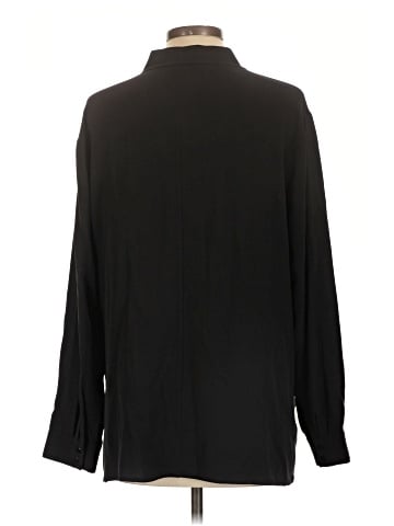 Eileen Fisher Long Sleeve Silk Top (view 2)