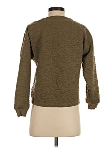 Madewell Flower Puff-Jacquard Crop Cardigan (view 2)