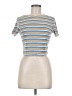 Romwe Blue Short Sleeve Top Size 6 - photo 1