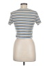 Romwe Blue Short Sleeve Top Size 6 - photo 2