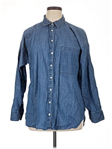 Ann Taylor LOFT Long Sleeve Button-Down Shirt (view 1)
