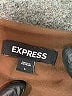 Express 100% Polyester Brown Short Sleeve Top Size L - photo 4
