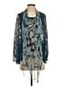 Alberto Makali 100% Polyester Teal Kimono Size S - photo 1