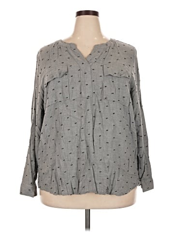 Cj Banks Long Sleeve Blouse (view 1)