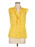 Trixxi 100% Polyester Yellow Sleeveless Blouse Size M - photo 1